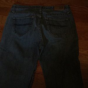 X2 Buttonfly denim boot cut low rise jeans